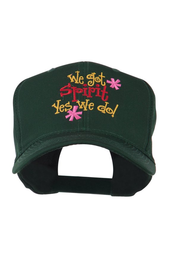 We Got Spirit Yes We Do Embroidered Cap - Green OSFM