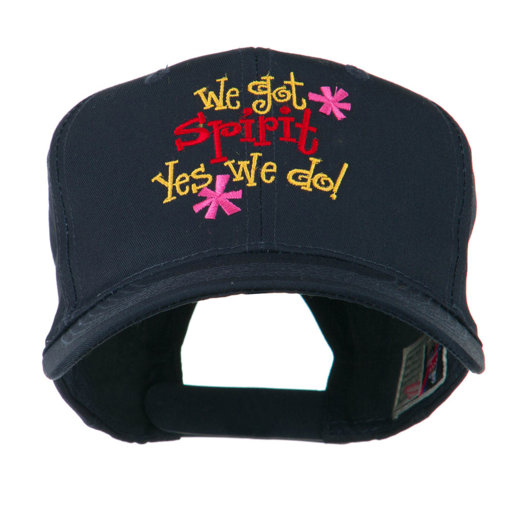 We Got Spirit Yes We Do Embroidered Cap - Navy OSFM - Walmart.com