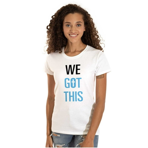 We Got This Religious Jesus Christ Womens Slim Fit Graphic Tee Brisco Brands S