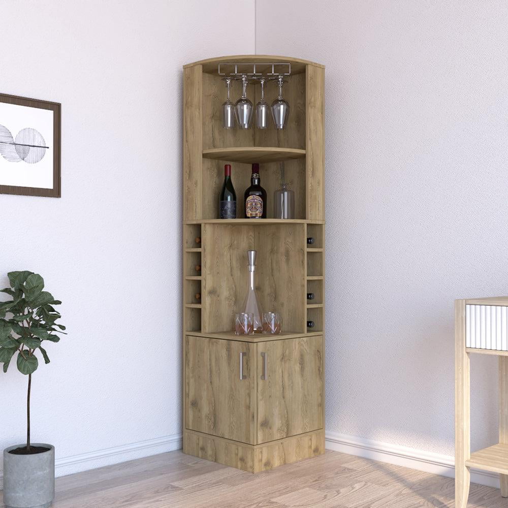 We Have Furniture Assembled Bar Cabinets with Double Door, Multicolor