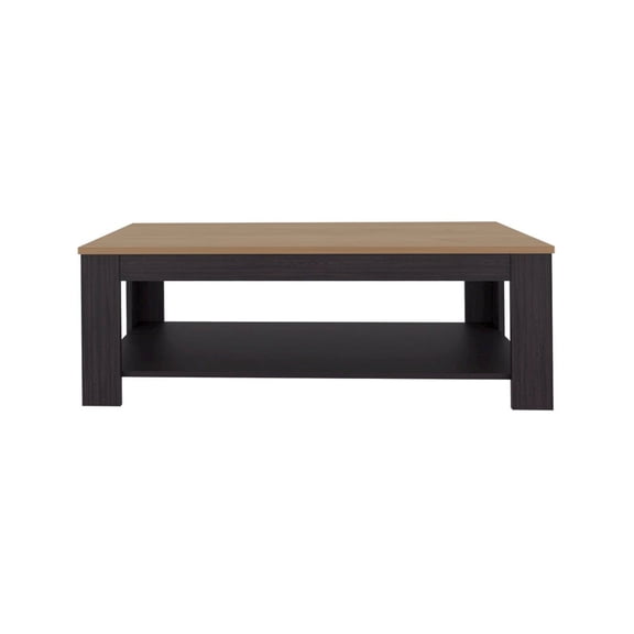 We Have Furniture Bazine Table Nova, Modern Coffee Table with Open Shelf, Stylish Living Room