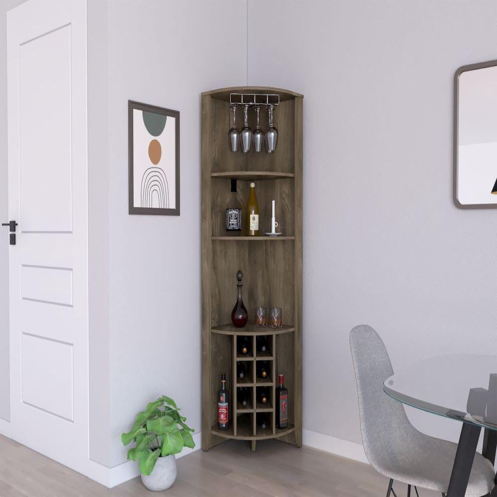 Bar Back Cubbies We Have Furniture Corner Bar Cabinet Castle, Three Shelves, Eight Wine ...