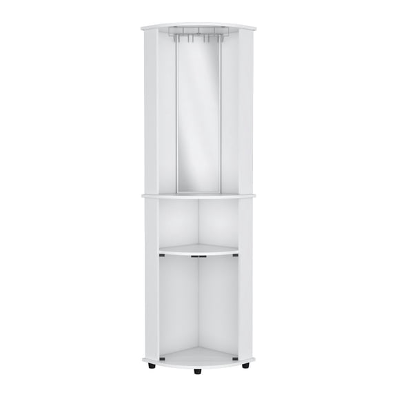 We Have Furniture Corner Bar Cabinet Rialto, Living Room, White
