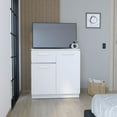 thumbnail image 1 of We Have Furniture Multi-Functional Dresser Carlin with  Drawers and Top Surface as TV Stand, White, 1 of 2