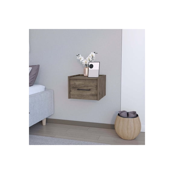 TREEVOL FURNITURE Floating Nightstand Calion