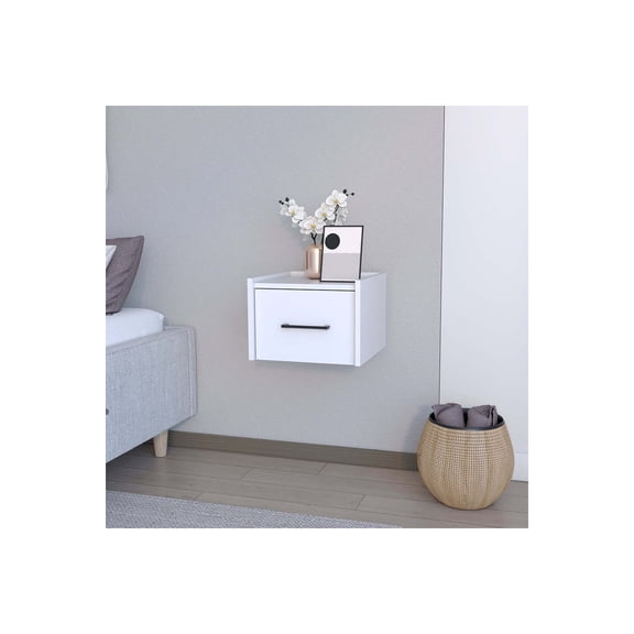 TREEVOL FURNITURE Floating Nightstand Calion