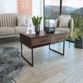 thumbnail image 1 of Treevol Furniture,  Lift Top Coffee Table With Drawer Vezu, Dark Walnut Finish- Living Room, 1 of 9