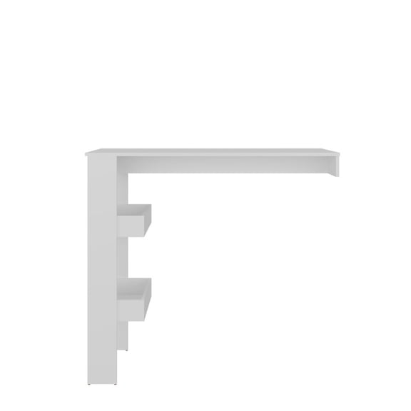 We Have Furniture Othello Table, Contemporary Table with Open Shelves for Kitchen