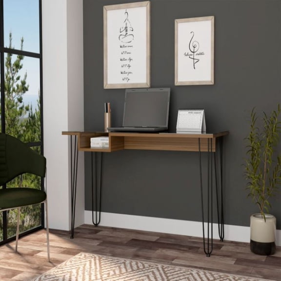 Treevol Furniture, Writing Desk Bobex, Four Legs, Mahogany Finish-Office