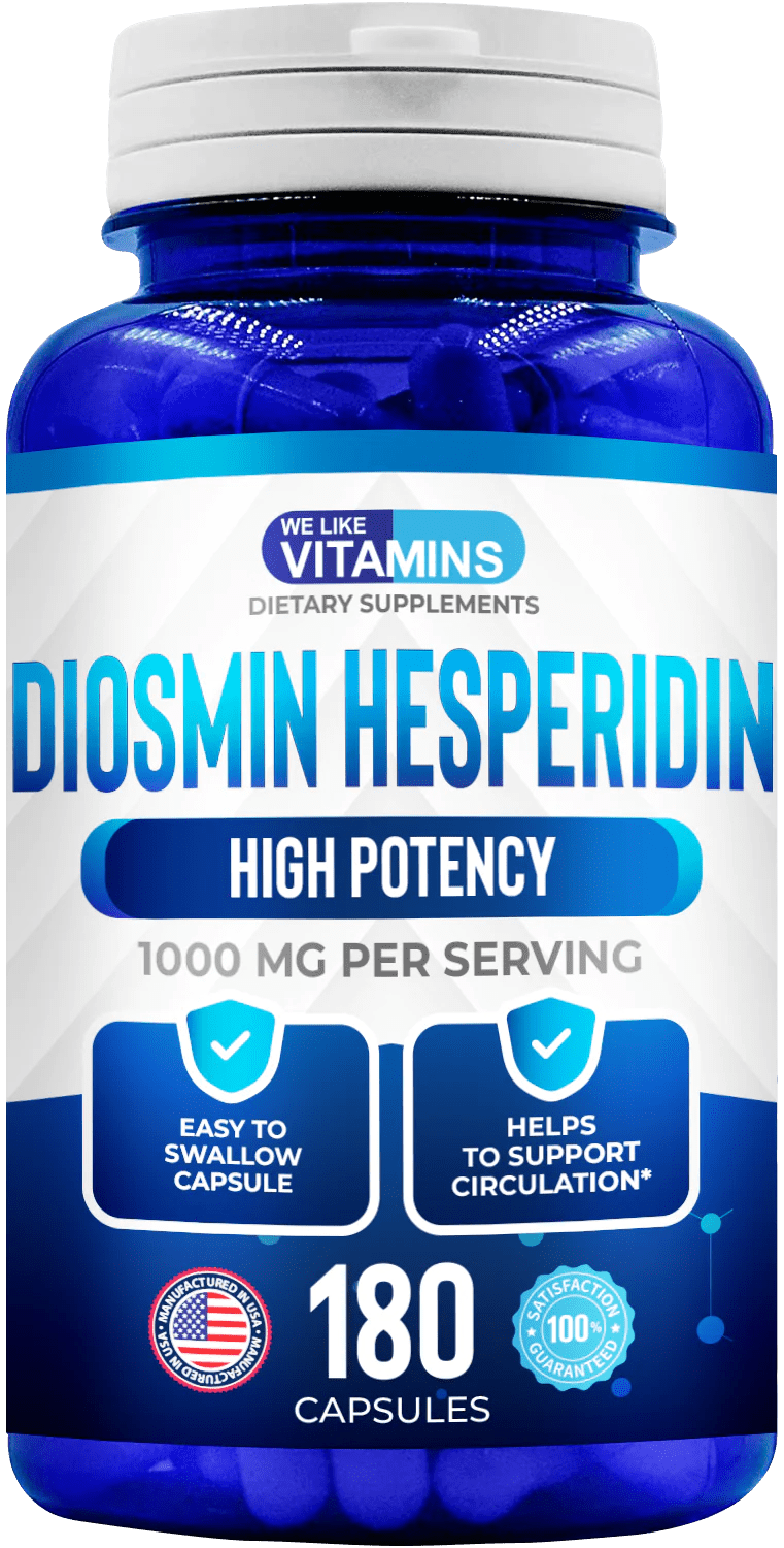 We Like Vitamins Diosmin Hesperidin Supplement Circulation Support