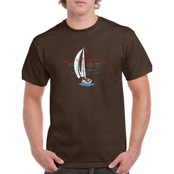 We Live For Adventure T-Shirt Men -Image by Shutterstock, Male Large