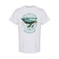 thumbnail image 1 of We Live For Adventure Whale T-Shirt Men -Image by Shutterstock, Male XX-Large, 1 of 2