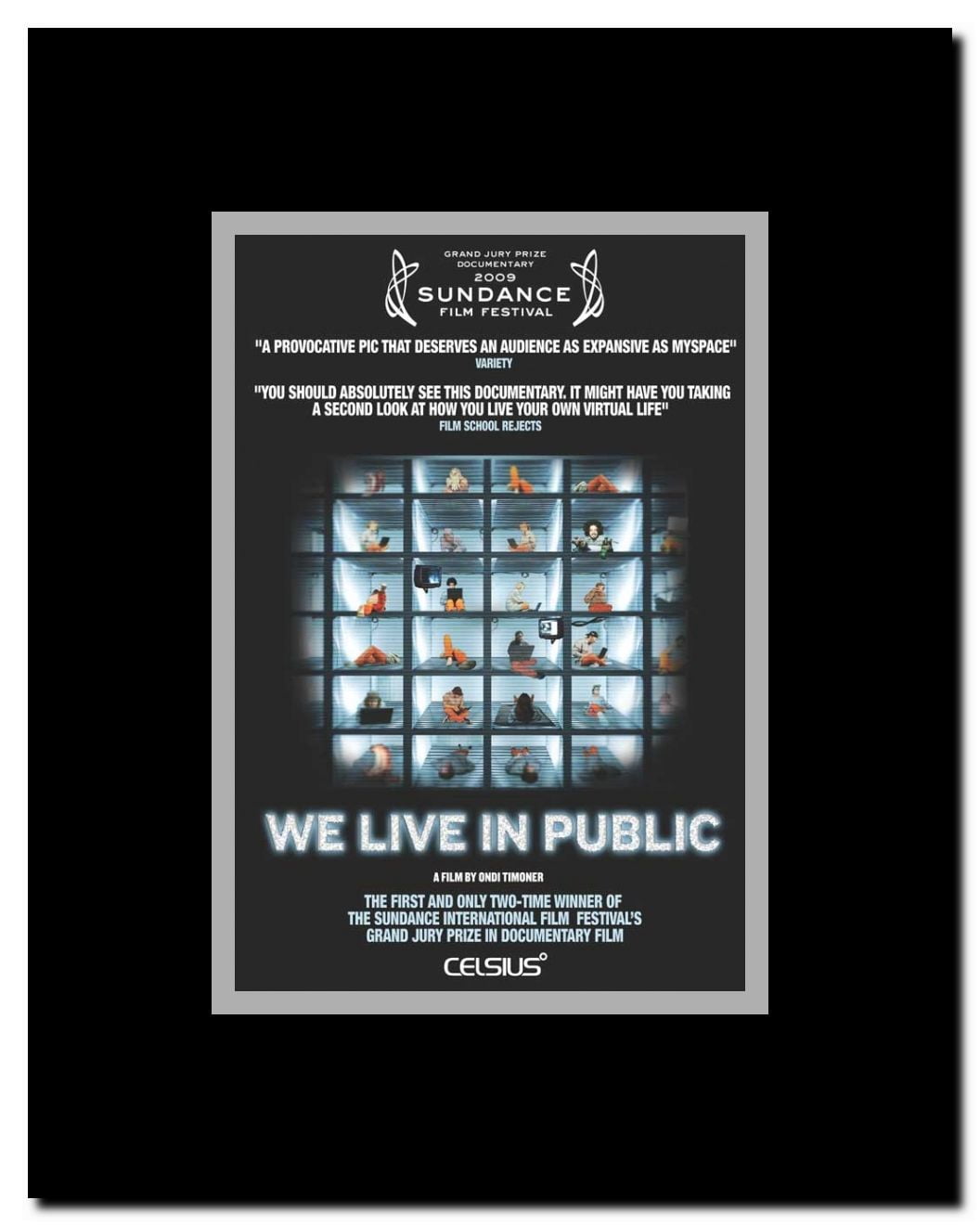 We Live in Public Framed Movie Poster