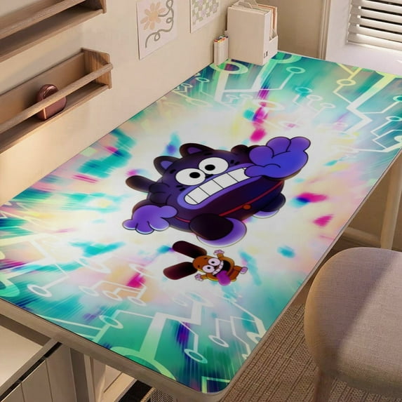 We Lost Our Human-themed extra-large Non-Slip Base leather Desk Table mat—versatile for computer desks, dining tables, and more.12"x24"(30X60cm)