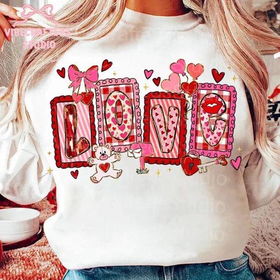 We Love Because He First Loved Us Sweatshirt - Bible Verse Design - Christian He All Size S-5XL