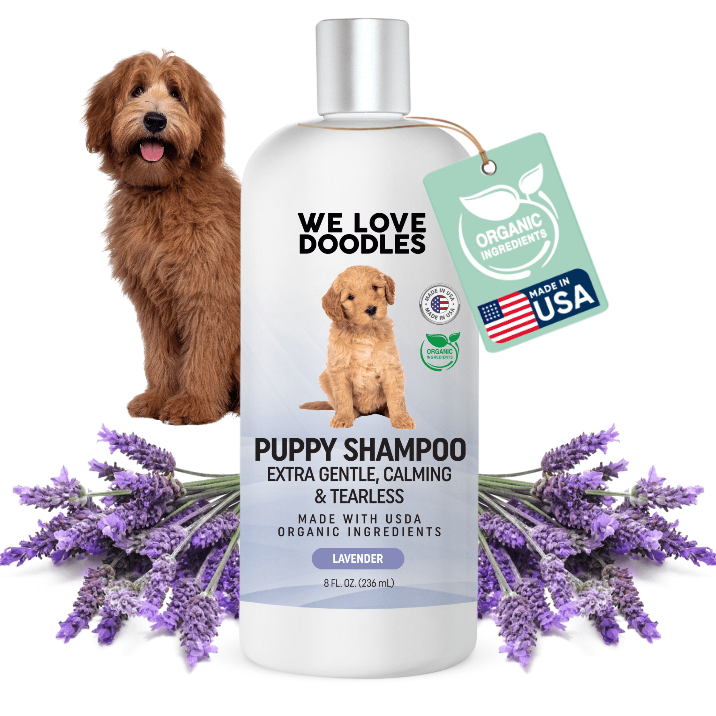 We Love Doodles Puppy Shampoo | Best Shampoo For Puppies | Tearless | Clean | Calming | Lavender | Best Smelling