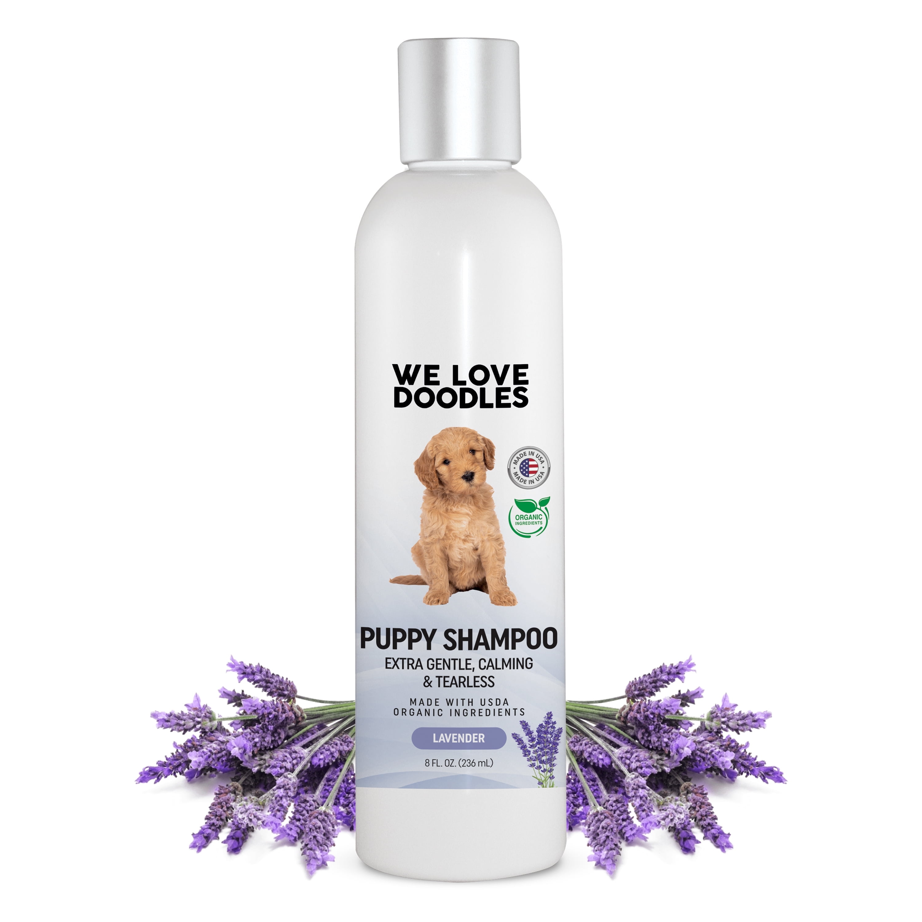 We Love Doodles Gentle Puppy Shampoo Tearless USDA Organic Calming Lavender Scent Walmart