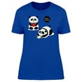 thumbnail image 1 of We Love Reading Cute Pandas T-Shirt Women -Image by Shutterstock, Female Medium, 1 of 2
