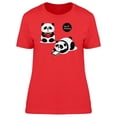 thumbnail image 1 of We Love Reading Cute Pandas T-Shirt Women -Image by Shutterstock, Female Small, 1 of 2