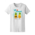 thumbnail image 1 of We Love Summer Pineapple Couple T-Shirt Women -Image by Shutterstock, Female Large, 1 of 2