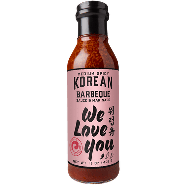 We Love You Medium Spicy Korean BBQ Sauce & Marinade, 15oz