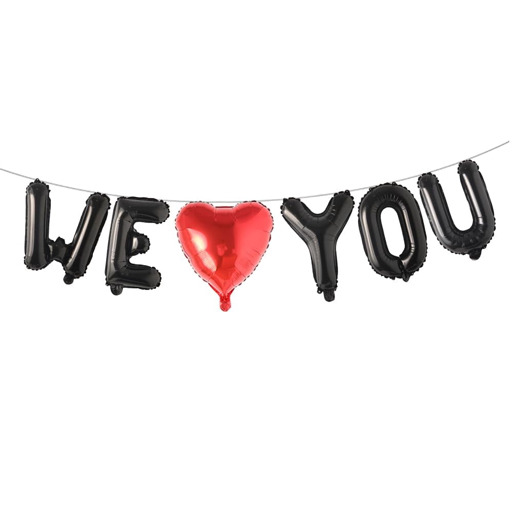 "MOM I LOVE YOU" Foil Letter Balloons Set - 16 Inch Alphabet Balloons For Mother's Day & Birthday Decor
