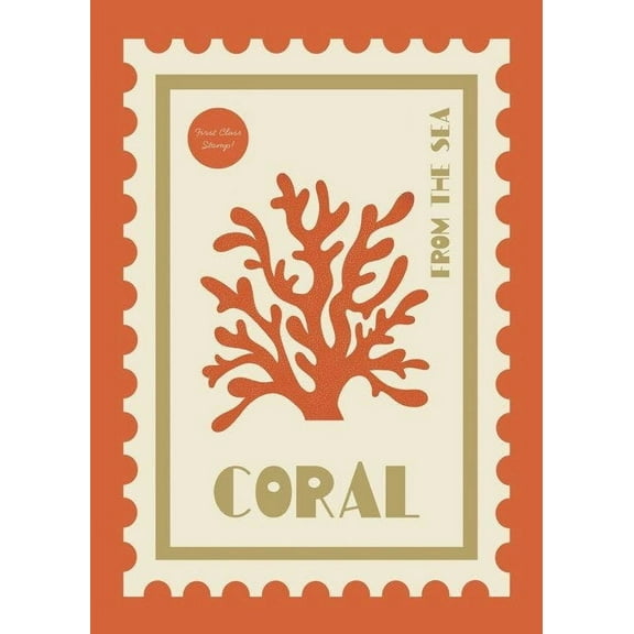 We Made Something Nice - Coral Print Wall Art, Modern Wall Decor For Living Room Bedroom, 8x12 UNFRAMED