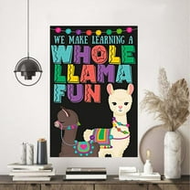We Make Learning A Whole Llama Fun Poster 11 x 17 Inch Poster