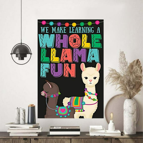We Make Learning A Whole Llama Fun Poster 11 x 17 Inch Poster
