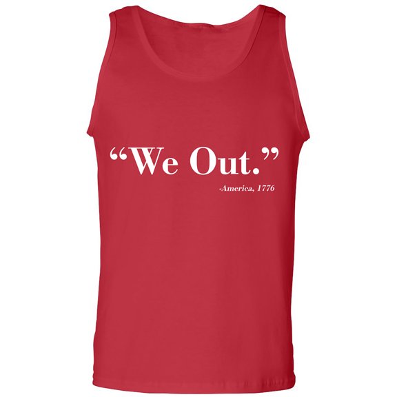 We Out. America 1776 Adult Tank Top