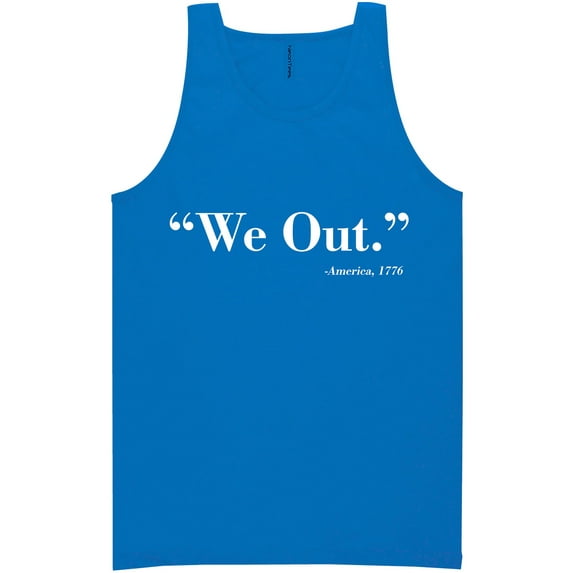 We Out. America 1776 Neon Tank Top