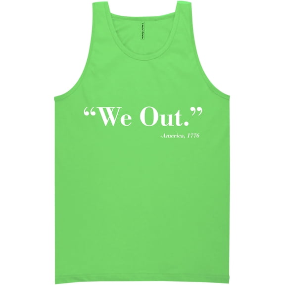We Out. America 1776 Neon Tank Top