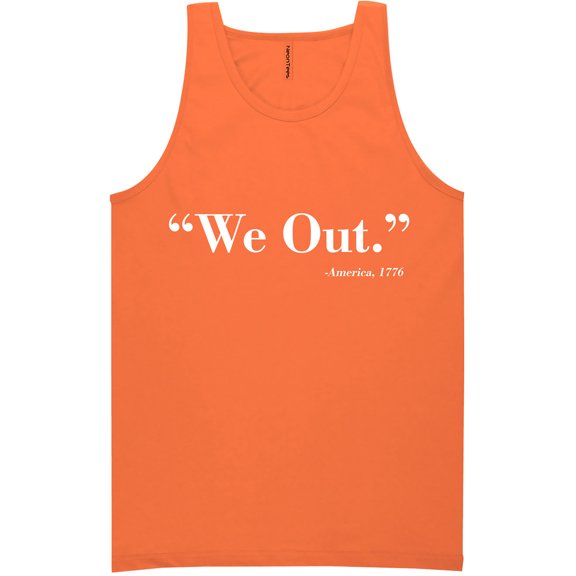 We Out. America 1776 Neon Tank Top