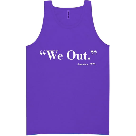 We Out. America 1776 Neon Tank Top