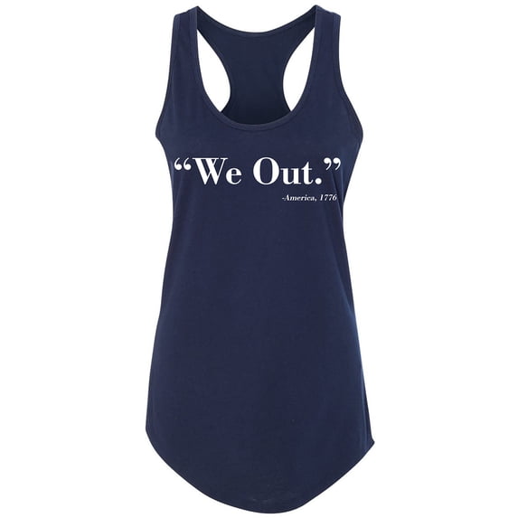 We Out. America 1776 Racerback Tank