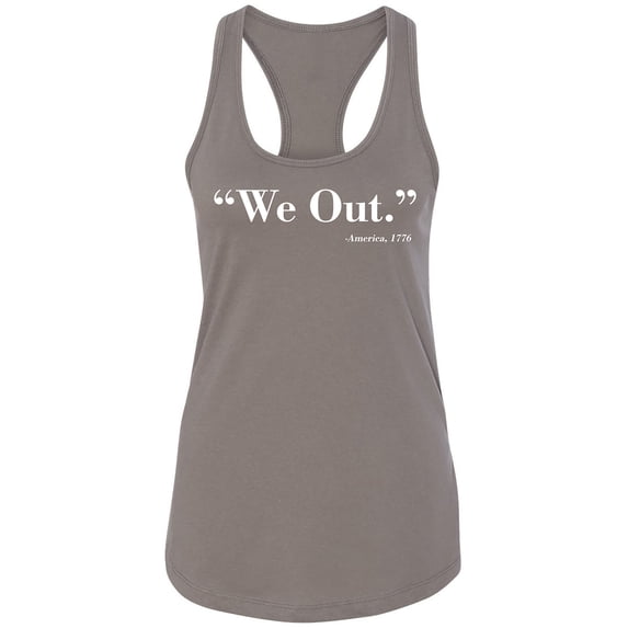 We Out. America 1776 Racerback Tank