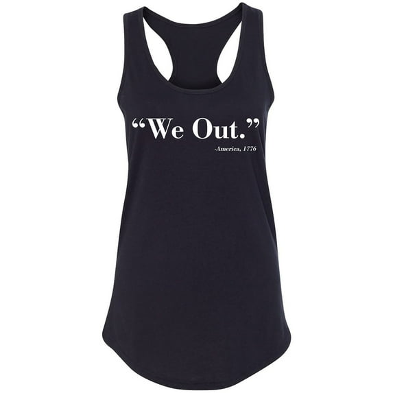 We Out. America 1776 Racerback Tank