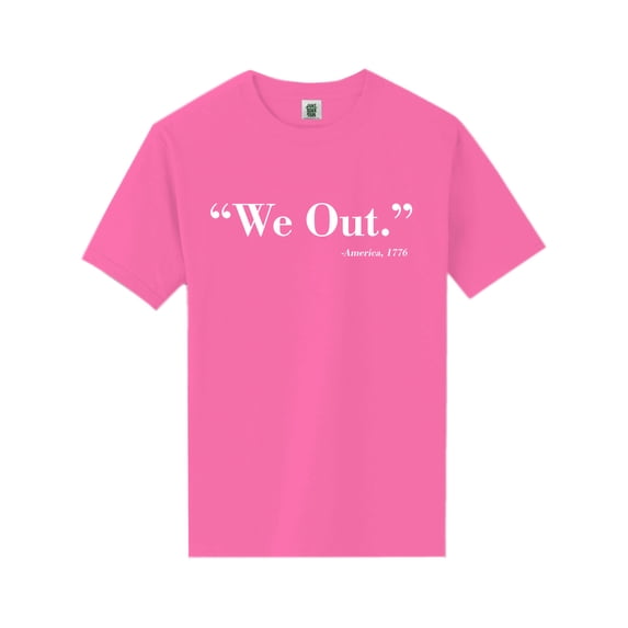 We Out. America 1776 Short Sleeve Neon T-Shirt