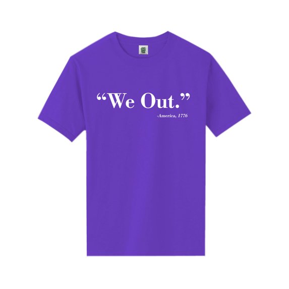 We Out. America 1776 Short Sleeve Neon T-Shirt