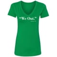 thumbnail image 1 of We Out. America 1776 Womens V-Neck T-Shirt, 1 of 2