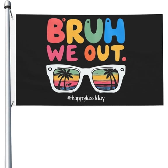 We Out Flag For Room Teen Fun Flag Outdoor Banner For Lawn 3x5 Ft, We Out Tapestry For Dorm
