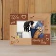 thumbnail image 1 of We Pet Personalized Wooden Frame-6" x 4" Brown Horizontal, 1 of 1