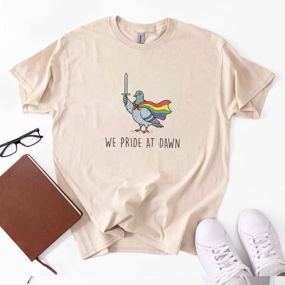 We Pride At Dawn T-Shirt, Pride Month 2026 Merch, Funny Pegion Tee