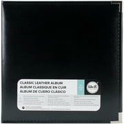 We R Classic Leather 3-Ring Album 8.5"X11"-Black, Pk 1, We R Memory Keepers
