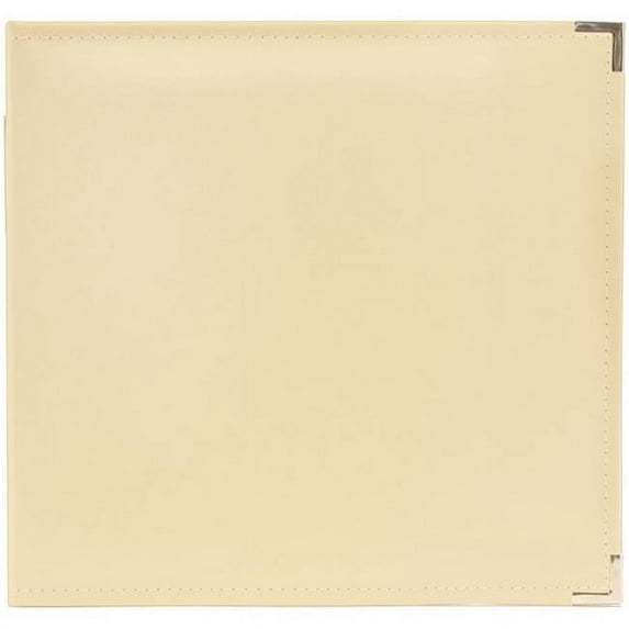 We R Classic Leather D-Ring Album 12"X12"-Vanilla
