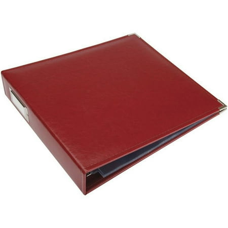 We R Classic Leather D-Ring Album 12"X12"-Wine