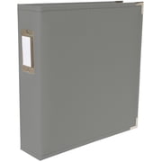 We R Classic Leather D-Ring Album 8.5"X11"-Charcoal
