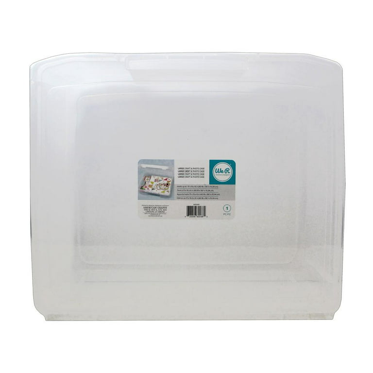 We R Craft Tool Box Translucent Plastic Storage-11.8X6.7X5.5 Case –  American Crafts