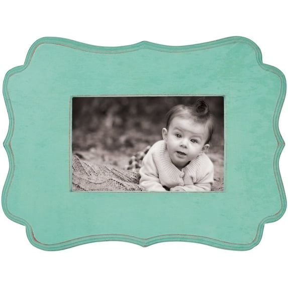 We R Decorative Wooden Frame 10.5"X7.5" (6"X4" Photo)-Mint