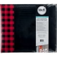 thumbnail image 1 of We R Designer Faux Leather D-Ring Album 12"X12"-Buffalo Check Red, 1 of 2